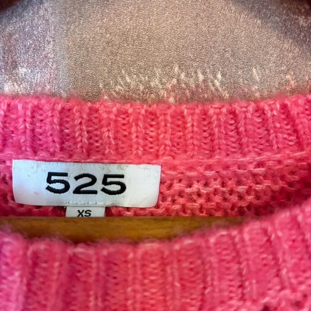 525 America Pink Diamond Knit Women's Sweater - Picture 2 of 5